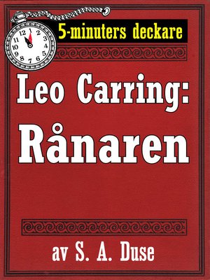 cover image of 5-minuters deckare. Leo Carring: Rånaren